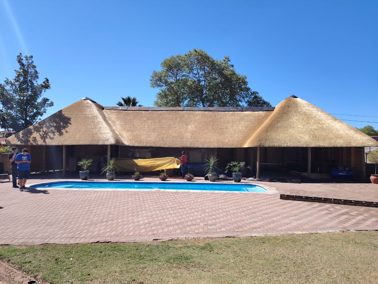 Zebrathatch thatch roofing and outdoor structure project photo 2